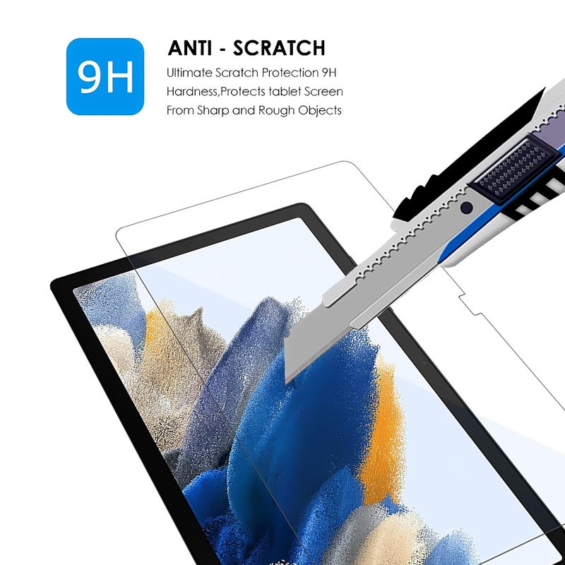 SPCORE [Anti-Scratch & [Smudge Proof] [Bubble Free] Premium Tempered Glass Full Screen Protector Guard For Samsung Galaxy Tab A8 10.5 Inch [Sm-X200/X205/X207] 2022 Smartphone - Image 4