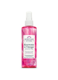 Heritage Store HERITAGE STORE Rosewater & Vinegar - Exfoliating Toner with Apple Cider Vinegar - Oily to Combination Skin - Refreshing Facial Mist Cleans, Refines Pores and Clarifies Skin Hypoallergenic, Vegan, 8oz  - Image 1