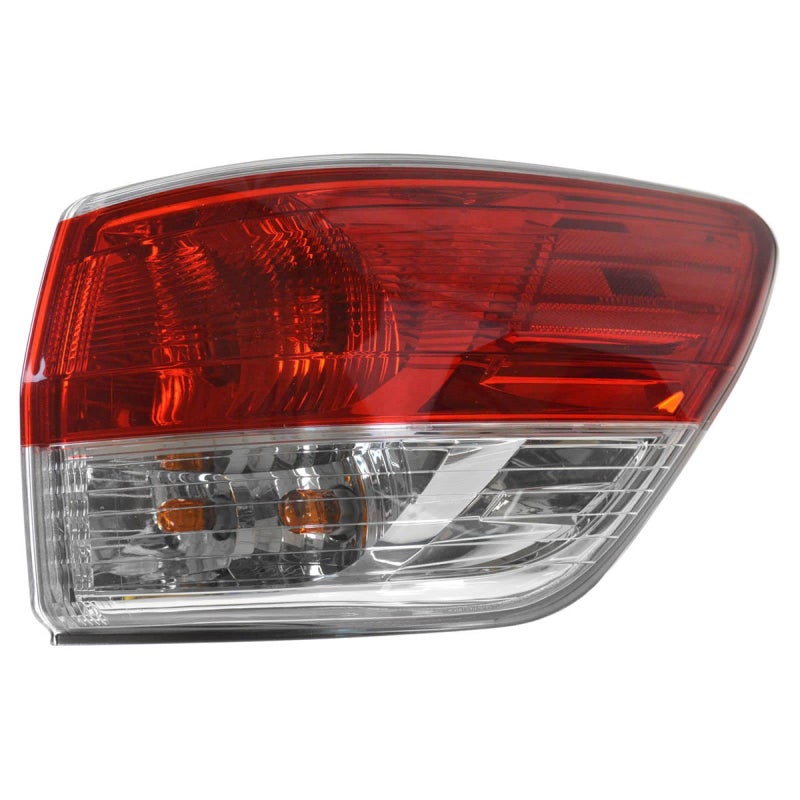 TRQ Passenger Side Outer Tail Light Assembly Compatible with 20132016 Nissan Pathfinder NI2805101