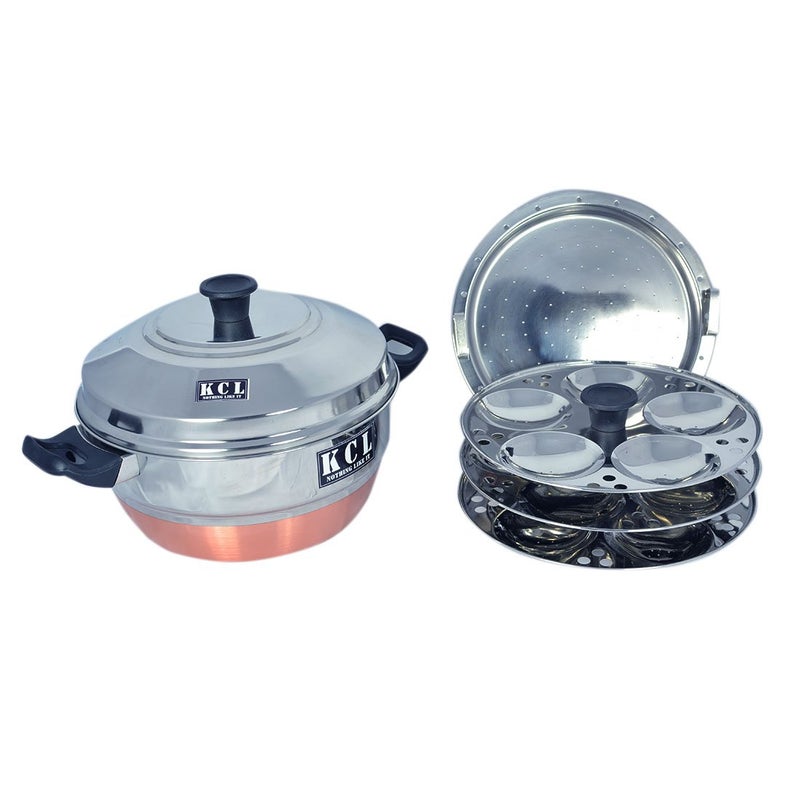 KCL 15 Idly Maker Steamer Copper & Gas Base - Image 2