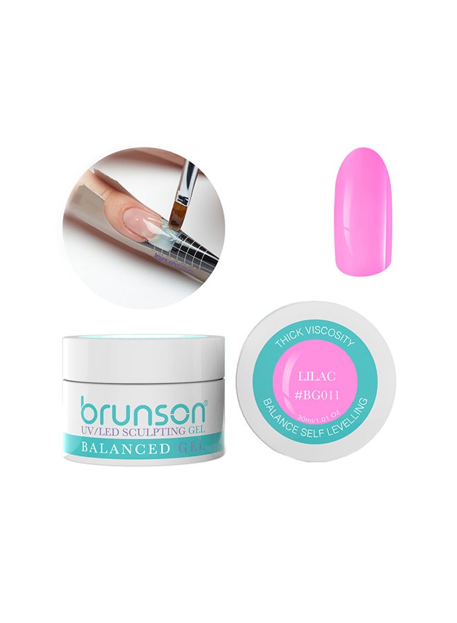 Sculpting Camouflage Uv Builder Gel Balanced Level Gel Uv Sculpting Nail Gel System 30Ml Lilac Bg011