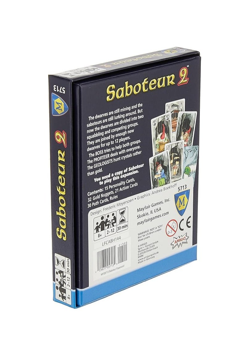 general Amigo Games Saboteur 2 Expansion Pack Card Game Bundle, Dwarven Miner Card Game - Image 2