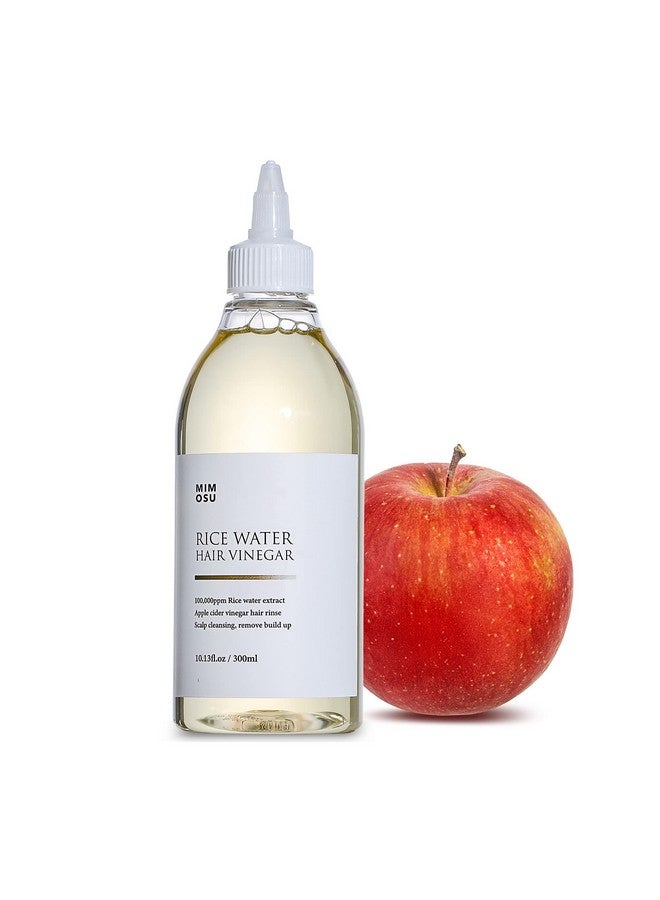 mimosu Rice Water For Hair Growth Apple Cider Vinegar Hair Rinse With Rice Water Cleansing Conditioner Curly Hair Product Gentle Scalp Cleanser For Build Up Glycolic Acid Dandruff Treatment 10Fl.Oz - Image 1