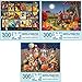 Bits and Pieces Value Set of 3 300 Piece Jigsaw Puzzles for Adults Each Puzzle Measures 18 x 24 300 pc Large Piece Halloween Jigsaws by Artist Various Artists - Image 2