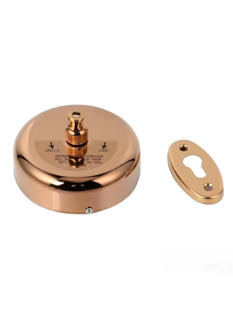 NISHWARE NISHWARE Stainless Steel Retractable Adjustable and Lockable Cloths line Color Rose GoldPack of 1 Suitable for Hanging Anything  - Image 1