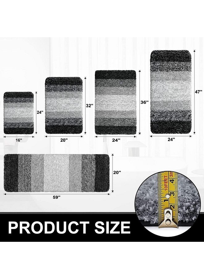T Decore Microfiber Door Mats For Home Entrance Living Room | Anti Skid Doormats For Bathroom Entrance And Bedrooms | Main Door Mats For Entrance (Black, 16 X 24 Inch), Large Rectangle - Image 5