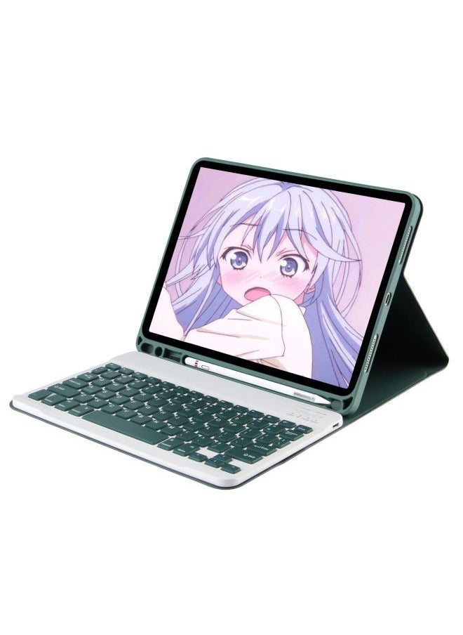 Generic Batch 2022 Pro11 Touch Bluetooth Keyboard 10.2 Protective Case Tablet 9.7Air5 10.9-Color:Dark Night Green + Ordinary Keyboard-Applicable Model:2021/2020/2018 Pro11 Inch Universal  - Image 1