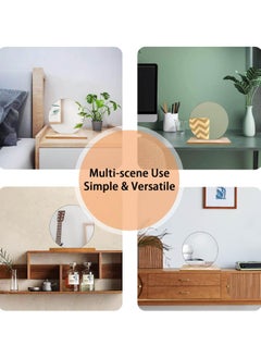 Cool Baby Acrylic Makeup Mirror for Desk with Stand Round Vanity Mirror Frameless for Bedroom Office and Minimal Space Decorative  - Image 2