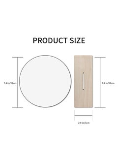 Cool Baby Acrylic Makeup Mirror for Desk with Stand Round Vanity Mirror Frameless for Bedroom Office and Minimal Space Decorative  - Image 3