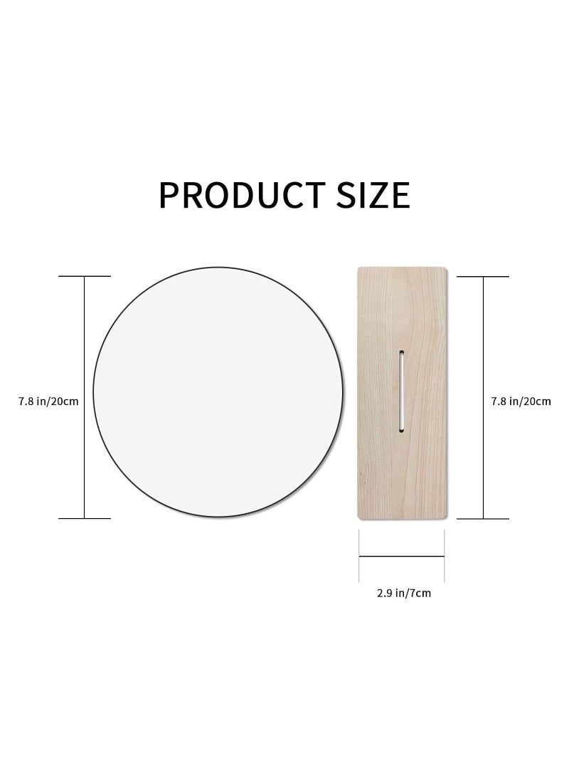 Cool Baby - Acrylic Makeup Mirror for Desk with Stand Round Vanity Mirror Frameless for Bedroom Office and Minimal Space Decorative - Image 1