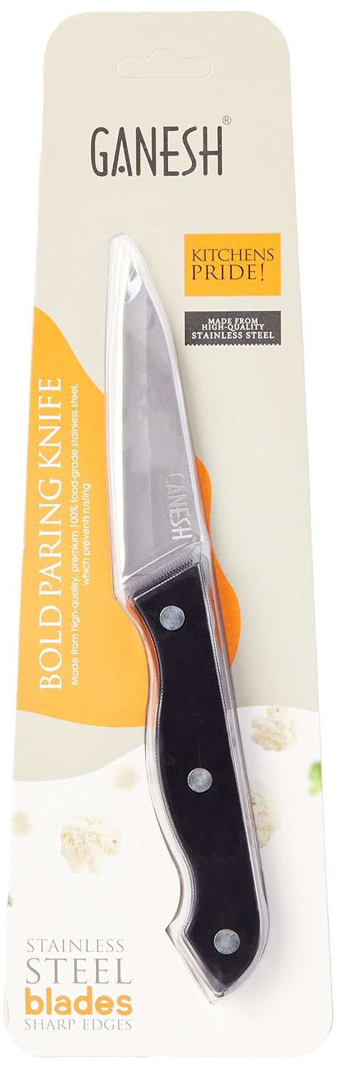 Ganesh Stainless Steel Kitchen Bold Paring Knife Vegetable Cutting and Chopping Knife Serrated Edge - Image 2
