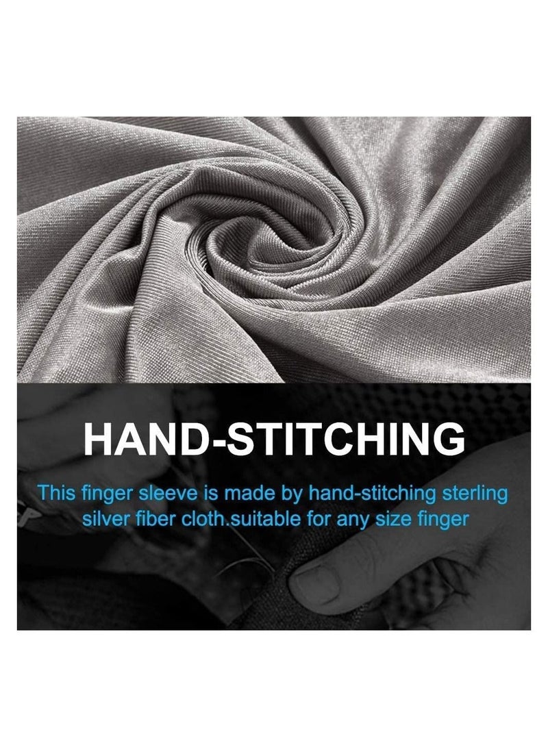 PUBG Mobile Game Finger Sleeve Sets, Sterling Silver Fiber, Anti-Sweat Breathable Full Touch Screen Sensitive Shoot Aim Joysticks Finger Set, Rules of Survival (5 Pack, Gray) - Image 5