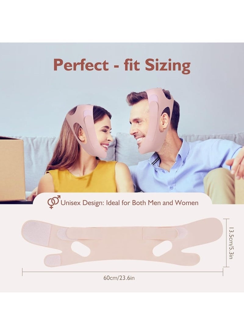 ATRJSZ - Adjustable V-Line Chin Strap for Daily & Night Face Lifting - Reusable Jawline Shaper Made with Advanced Electric-Hot-Press Tech for Skin-Friendly Breathable Ice Silk Material - Image 1