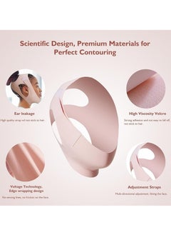 ATRJSZ Adjustable V-Line Chin Strap for Daily & Night Face Lifting - Reusable Jawline Shaper Made with Advanced Electric-Hot-Press Tech for Skin-Friendly Breathable Ice Silk Material  - Image 2