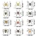 JOKFEICE Spider Toys 12 pcs Realistic Spider Figures Colorful Tarantula Figurines for Halloween Decor Early Educational Toy Birthday Party Cake Topper for Kids - Image 4