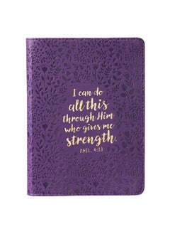 Christian Art Gifts Journal Lux-Leather I Can Do a  - Image 5