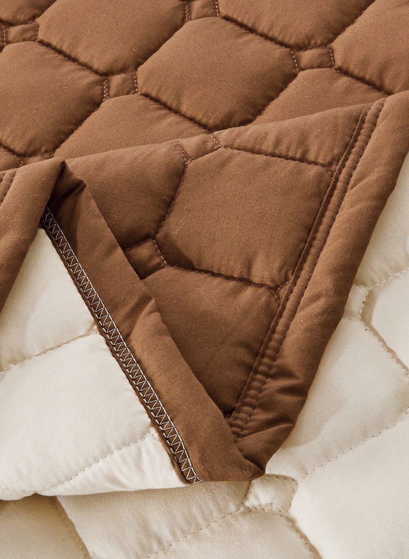 Sleep Night 6 Pieces Comforter Set King Size 220 X 240Cm Dual color Reversible Bedding Set for All Seasons - Image 4