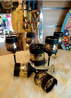 Generic Sorbet set Turkish 7 pieces 6 cups And a flask  - Image 1