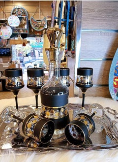 Generic Sorbet set Turkish 7 pieces 6 cups And a flask  - Image 3