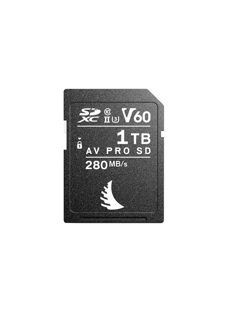 Angelbird AV PRO SD MK2 Card 1TB, UHS-II / V60 / U3 / Class 10, Read:280 MB/s Write:160 MB/s 4k - AB-AVP1T0SDMK2V60 - Image 1