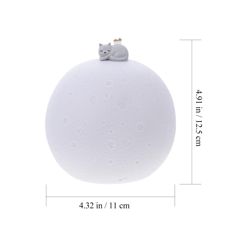Rechargeable Moon Lamp Night Light Color Changing Touch Control Bedside Lamp - Image 3