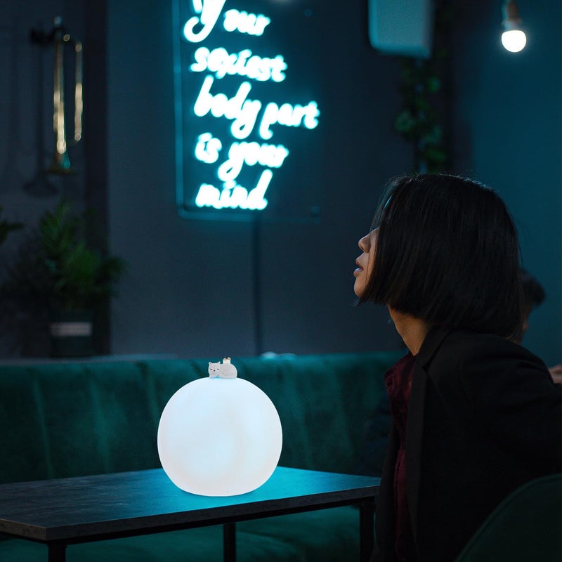 Rechargeable Moon Lamp Night Light Color Changing Touch Control Bedside Lamp - Image 5
