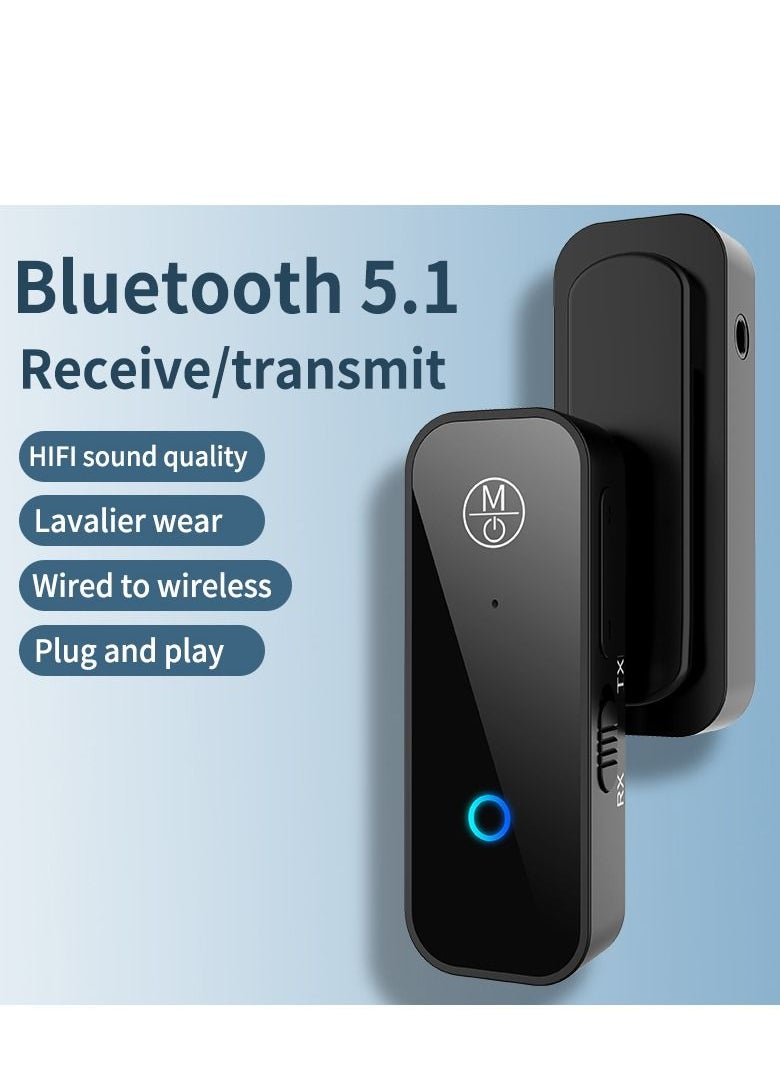 GULFLINK - B28 Bluetooth Receiver Transmitter 5.1 AUX. Built-in Battery Car Wireless Stick Adapter TV Audio Transmitter Adapter - Image 1