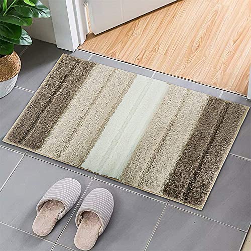 T Decore Door Mats for Home Living Room | Anti-Skid Doormats for Bathroom and Bedrooms | Main Door Mat for Entrance (Gradient Brown, 18 x 28 Inch) - Image 1