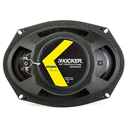 Kicker حزمة مكبرات صوت KICKER من 2 عنصر: أربعة مكبرات صوت كوكسيل DS Series 6"x9" 4-أوم - 2X 43DSC6504 - Image 4