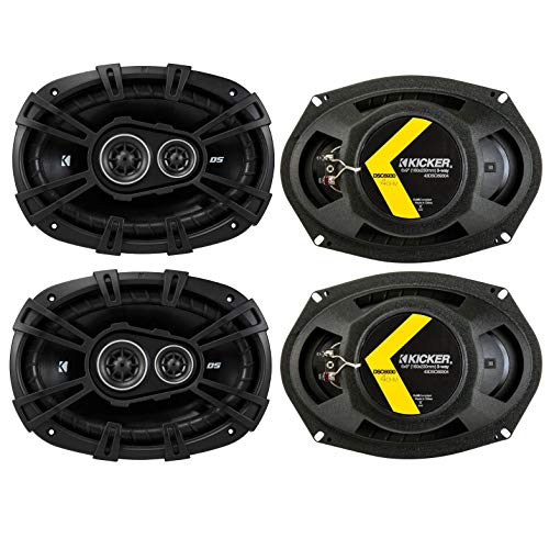 Kicker حزمة مكبرات صوت KICKER من 2 عنصر: أربعة مكبرات صوت كوكسيل DS Series 6"x9" 4-أوم - 2X 43DSC6504 - Image 1