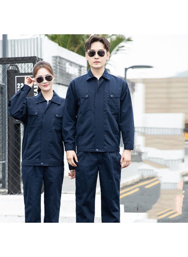 NIBEMINENT Men Women Long Sleeve Working Uniforms Wear-resistant Breathable Comfortable Auto Repairmen Workshop Mechanical Working Coverall - Image 1