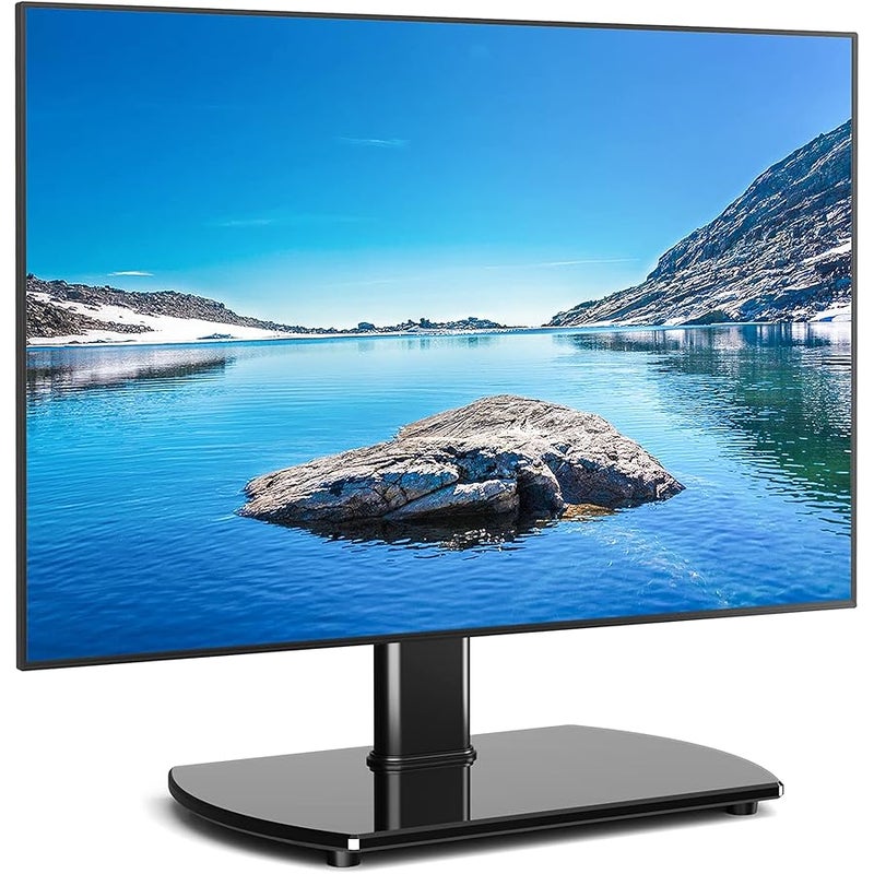 ارفايفر حامل تلفزيون عالمي دوار لسطح الطاولة مع حامل لشاشات LED وLCD وبلازما مقاس 27 32 37 42 47 55 بوصة مع تعديل الارتفاع فيسا 400×400 ملم، UT2002 - Image 1