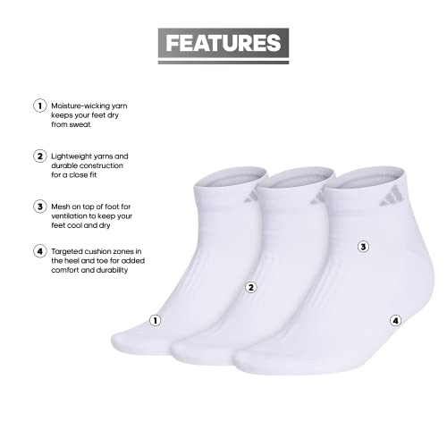 Adidas Cushioned Low Cut Socks (3-Pair) with arch compression - Image 2