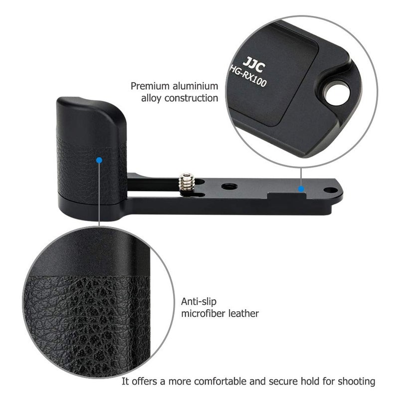 JJC Solid Metal Hand Grip Secure Handle Bracket for Sony RX100 VI VA V IV III II RX100VI RX100VA RX100V RX100IV RX100III RX100II RX100 RX100M6 RX100M5A RX100M5 RX100M4 RX100M3 RX100M2 Digital Cameras - Image 2