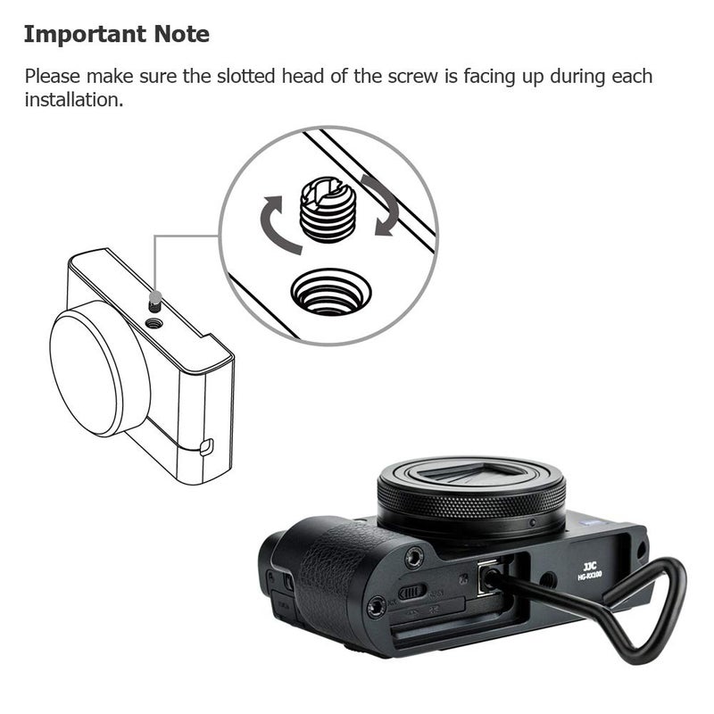 JJC Solid Metal Hand Grip Secure Handle Bracket for Sony RX100 VI VA V IV III II RX100VI RX100VA RX100V RX100IV RX100III RX100II RX100 RX100M6 RX100M5A RX100M5 RX100M4 RX100M3 RX100M2 Digital Cameras - Image 3