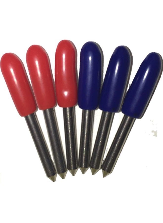 Bridge Cutters Combo 6-Pack Replacement Carbide Blades 3 Each 45 & 60 Degree Vinyl Sign Making Plotting Compatible with Roland Refine US - Image 2