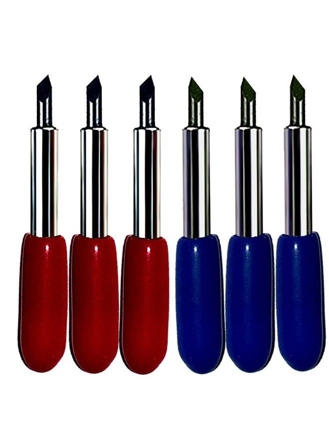 Bridge Cutters Combo 6-Pack Replacement Carbide Blades 3 Each 45 & 60 Degree Vinyl Sign Making Plotting Compatible with Roland Refine US - Image 5