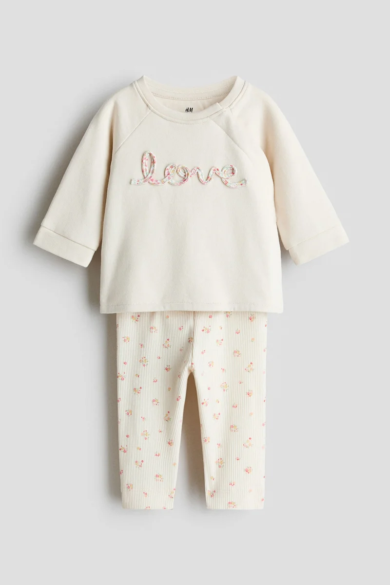 H&M 2-piece cotton set