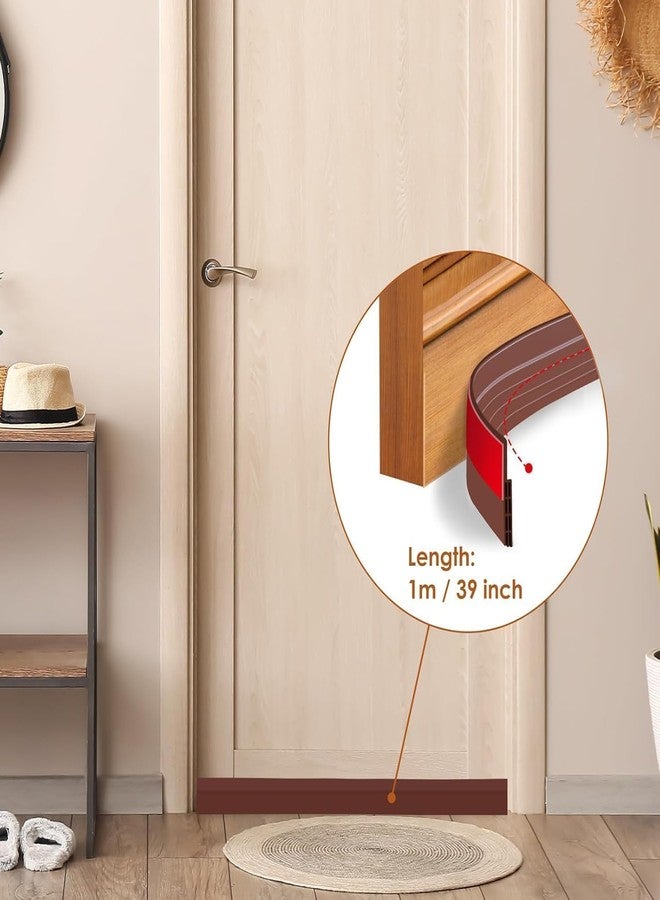 jilra 3-Meter Silicone Edge Protector Strip, Baby Proofing Edge & Corner Guard, Child Safety Cushion for Furniture, Desks, Sharp Corners - Soft & Durable for Kids ((Brown, 39 Inch)) - Image 3