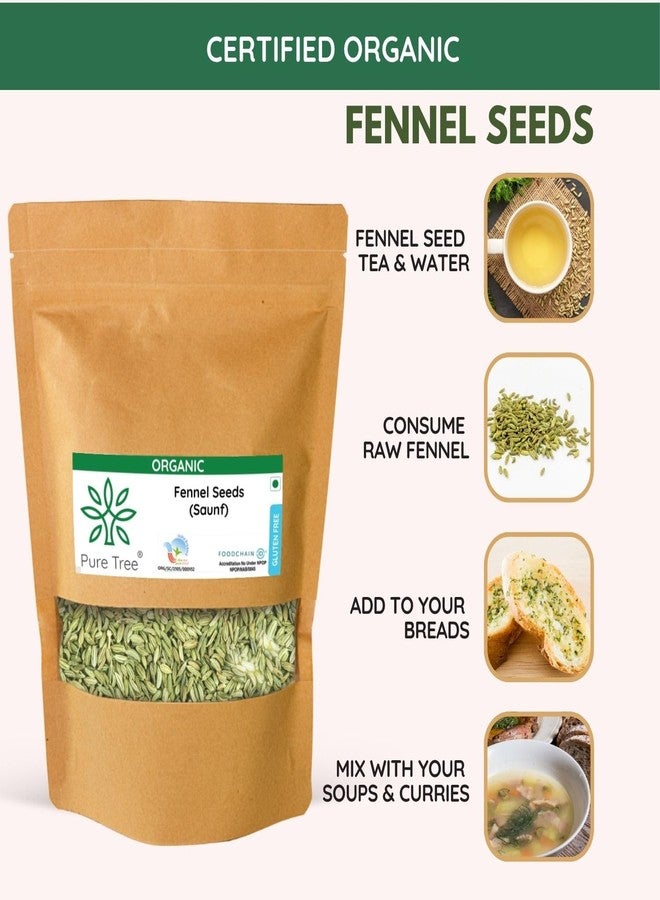 Pure Tree Certified Organic Fennel Seeds | 250 Gm | Saunf, Variyali | Perumjeerakam Whole Spices Sombu Whole | Fennel Seeds Saunf | Organic Saunf Rich Flavour Sombu - Image 3