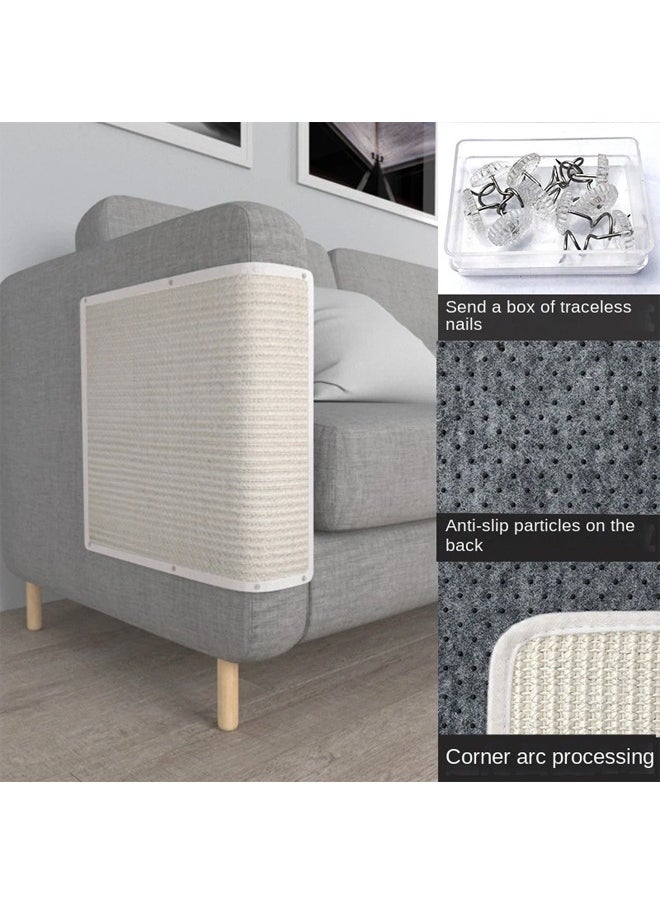 Sofa Protector Anti-Scratch Scratch-Resistant Wear-Resistant Anti-Dandruff Cat Scratching Post Sisal Mat