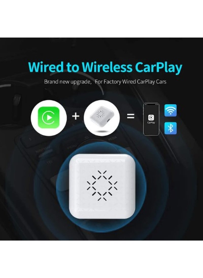 Carlinkit - Mini Wireless CarPlay WiFi And Bluetooth Adapter To Convert The CarPlay System From Wired to Wireless, Works on iPhone, Fast Operation And Automatic Connection - Image 1