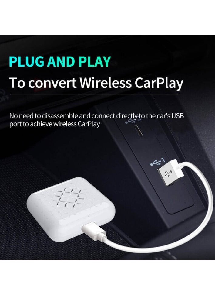 Carlinkit - Mini Wireless CarPlay WiFi And Bluetooth Adapter To Convert The CarPlay System From Wired to Wireless, Works on iPhone, Fast Operation And Automatic Connection - Image 1
