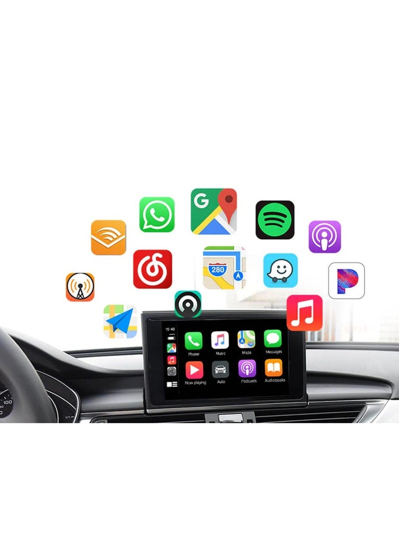 Carlinkit - Mini Wireless CarPlay WiFi And Bluetooth Adapter To Convert The CarPlay System From Wired to Wireless, Works on iPhone, Fast Operation And Automatic Connection - Image 1