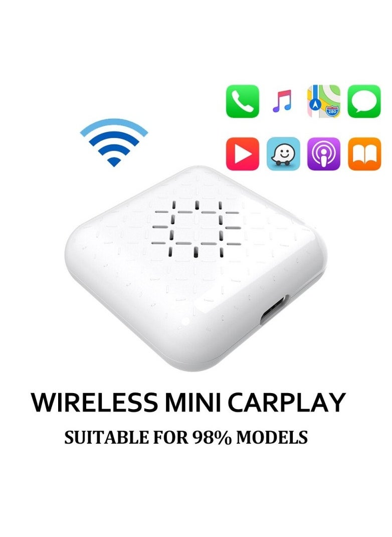 Carlinkit - Mini Wireless CarPlay WiFi And Bluetooth Adapter To Convert The CarPlay System From Wired to Wireless, Works on iPhone, Fast Operation And Automatic Connection - Image 1