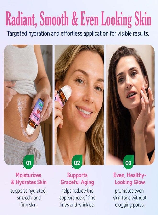 ITSDAWN Castor Oil Rose Quartz Roller Ball for Face and Body - Image 5