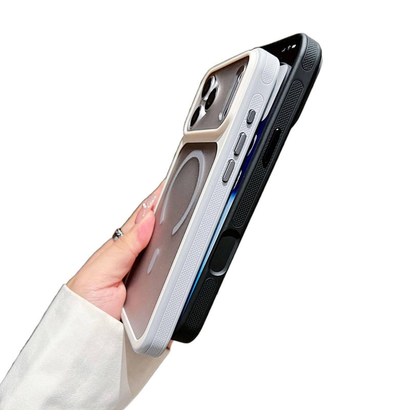 PC MagSafe Case for iPhone 14 / 14 Plus / 14 Pro / 14 Pro Max with Strong Magnetic and Polka Dot plus Matte Finish plus Scratch Resistant in Blue - Veloris - Image 4