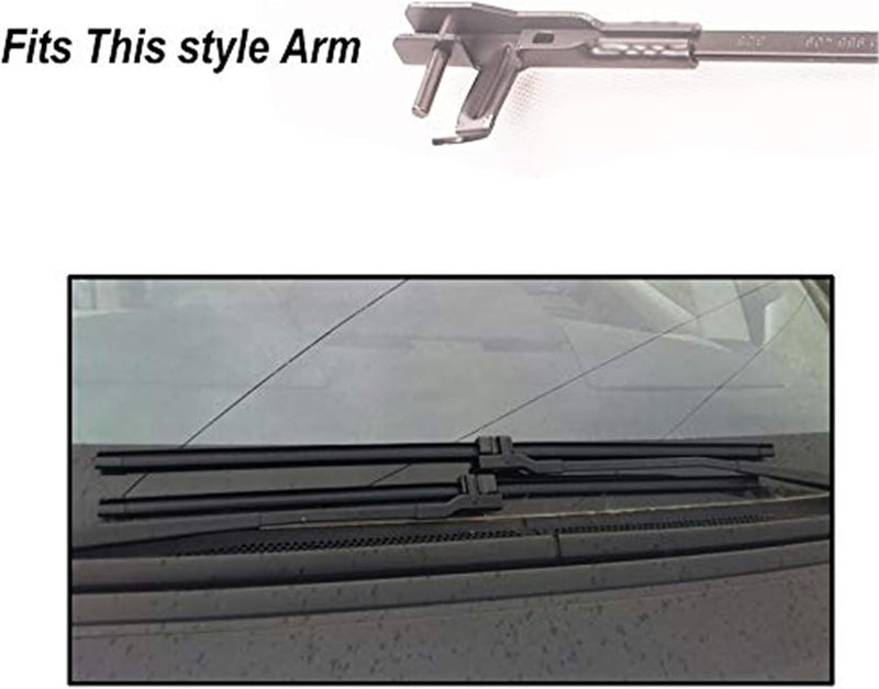 QASULER Windshield Wiper Blades Set for Citroen C4 - Image 4