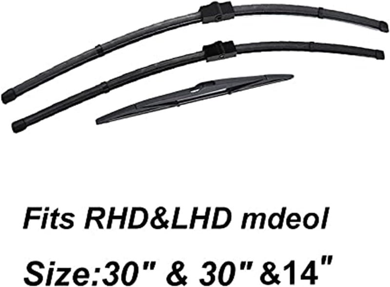 QASULER Windshield Wiper Blades Set for Citroen C4 - Image 5