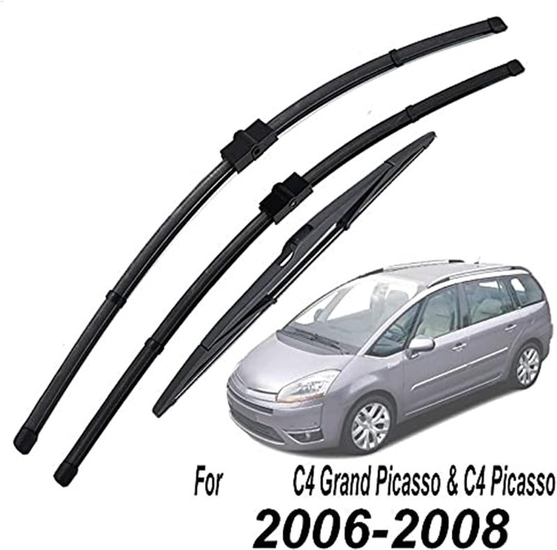 QASULER Windshield Wiper Blades Set for Citroen C4 - Image 2